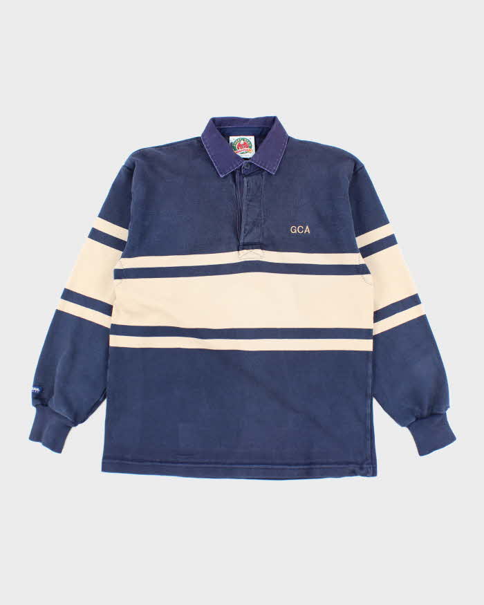 Vintage Rugby Wear Long Sleeve Polo Shirt - M