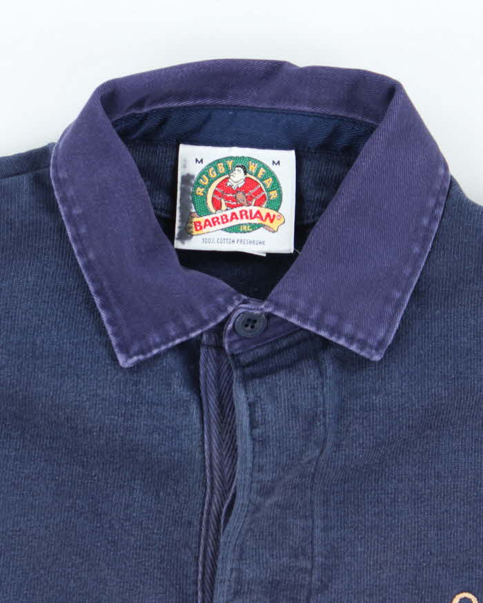 Vintage Rugby Wear Long Sleeve Polo Shirt - M