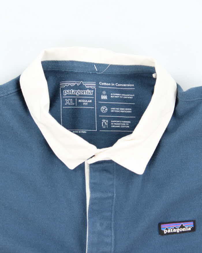 Vintage 00s Patagonia Long Sleeve Polo Shirt - XL