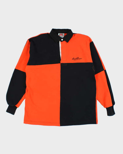 Vintage Rugby Wear Long Sleeve Polo Shirt - XL