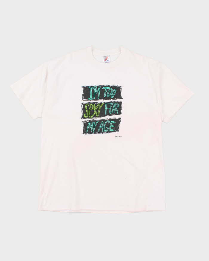Vintage I'm To Sexy For My Age Graphic T-shirt - XL