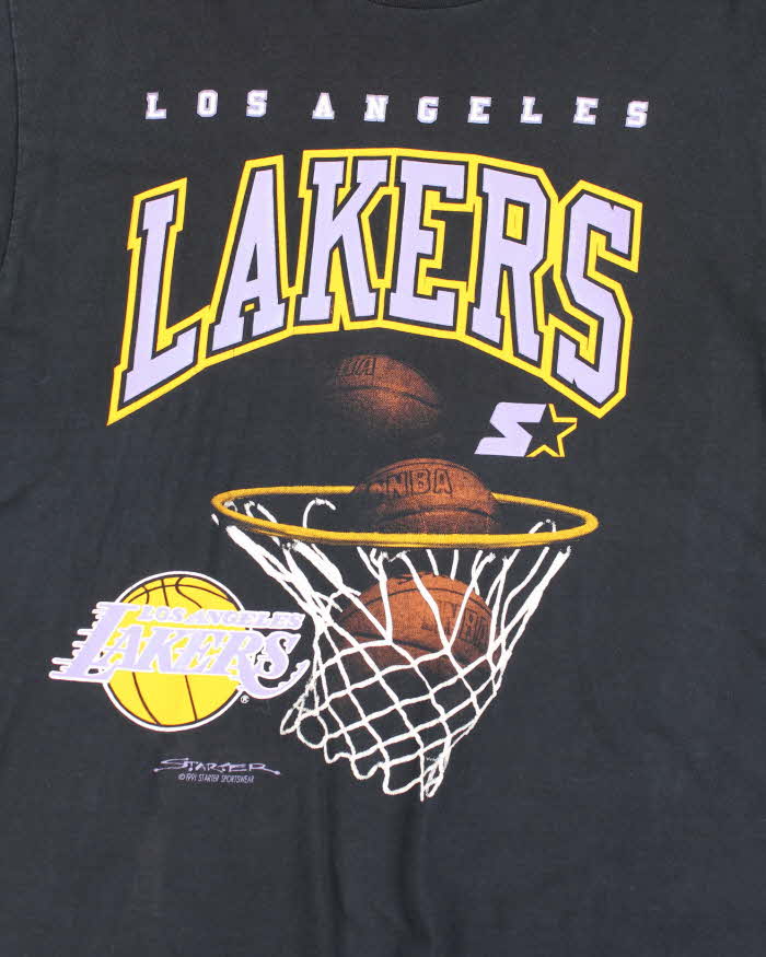 Vintage 90s Starter Los Angeles Lakers Single Stitch T-shirt - L
