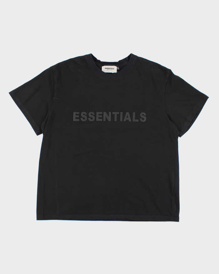 Essentials Black Short Sleeve T-shirt - L