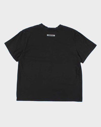 Essentials Black Short Sleeve T-shirt - L