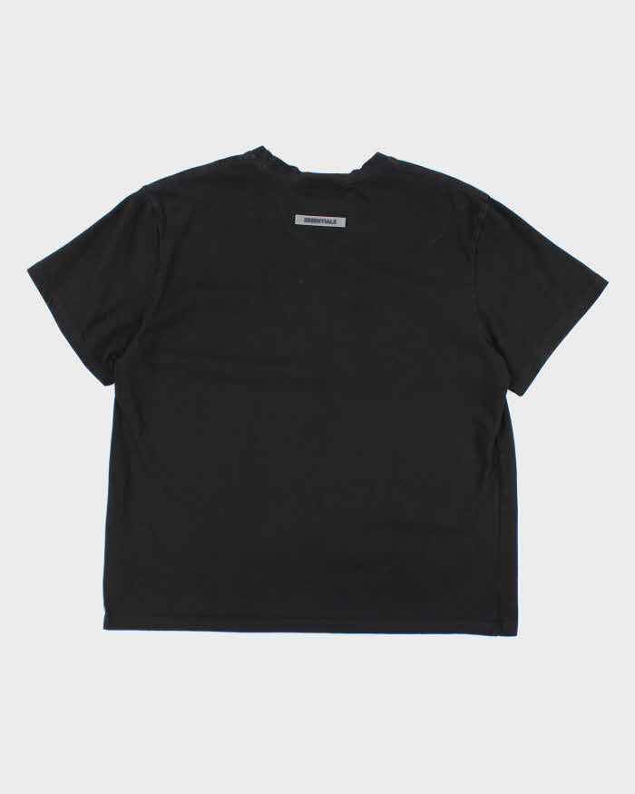Essentials Black Short Sleeve T-shirt - L