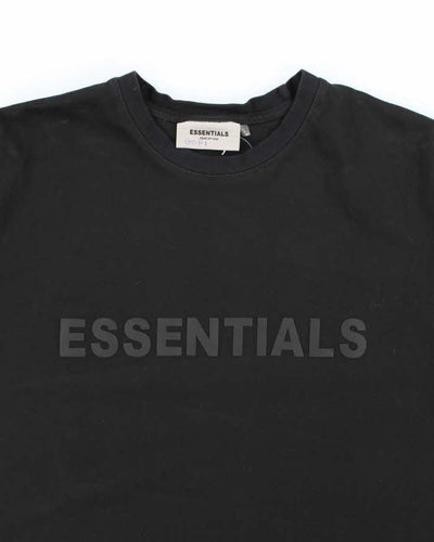Essentials Black Short Sleeve T-shirt - L