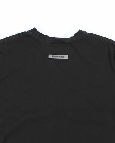 Essentials Black Short Sleeve T-shirt - L