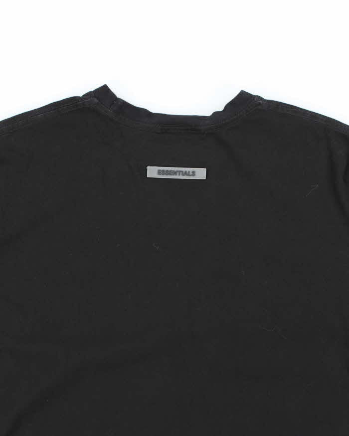 Essentials Black Short Sleeve T-shirt - L