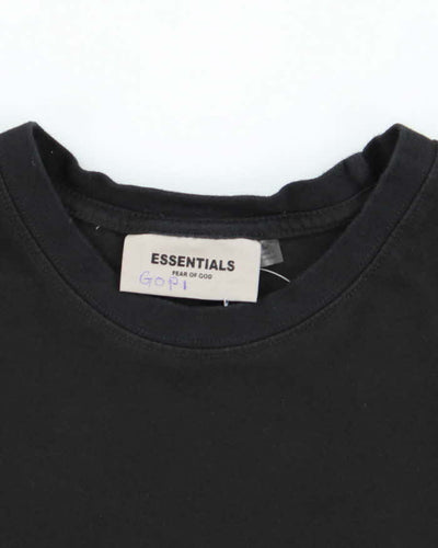 Essentials Black Short Sleeve T-shirt - L