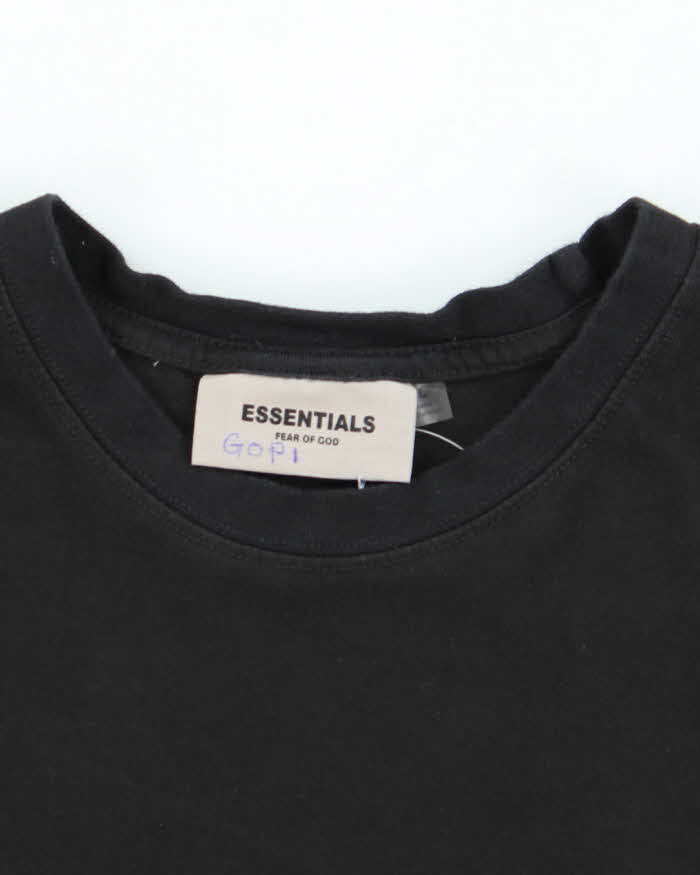 Essentials Black Short Sleeve T-shirt - L
