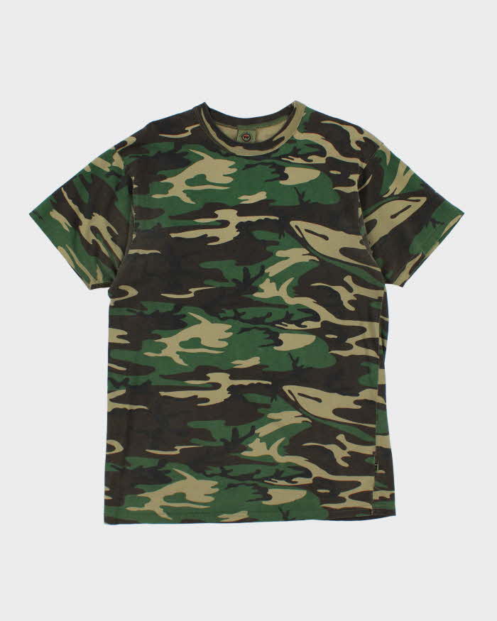 Vintage 00s TMT Camouflage T-shirt - L