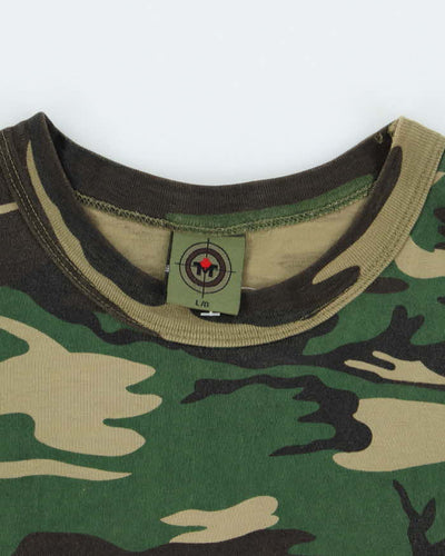 Vintage 00s TMT Camouflage T-shirt - L