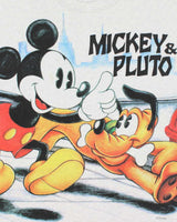Vintage 90's Disney Mickey Mouse &amp; Pluto Graphic T-Shirt - M