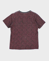 Vintage 2000's True Religion Patterned Centre Logo T-Shirt - L