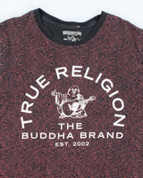 Vintage 2000's True Religion Patterned Centre Logo T-Shirt - L
