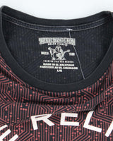Vintage 2000's True Religion Patterned Centre Logo T-Shirt - L