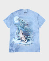 Vintage Y2K The Mountain Wolf &amp; Dragon Graphic T-Shirt - L