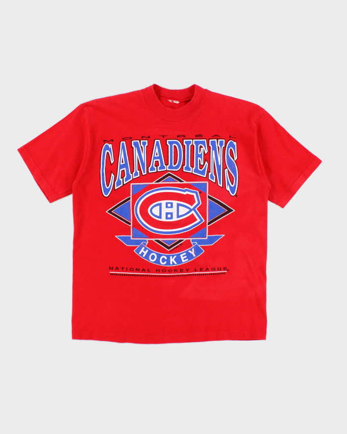 Vintage 90's Montreal Canadians Hockey Graphic T-Shirt - S