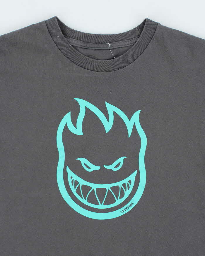 Vintage Spitfire Skateboards Big Flame Face Graphic T-Shirt - S