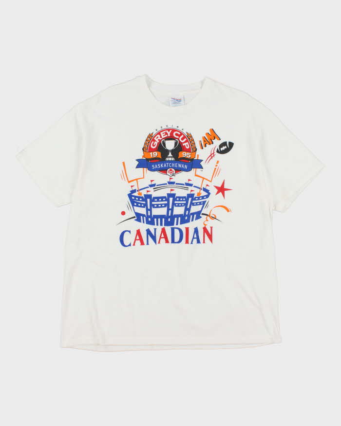 Vintage 90's Canadian Grey Cup Graphic T-Shirt - XL