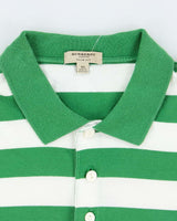 Vintage Burberry Striped Slim Fit Polo Shirt - XL