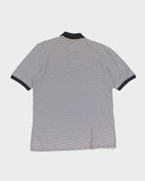 Vintage 2000's Burberry Golf Striped Lightweight Polo Shirt - M