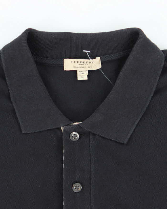 Vintage Y2K Burberry Classic Fit Polo Shirt - L
