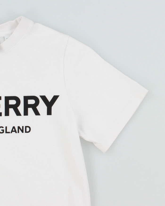 Vintage 2000's Burberry Spell Out Graphic T-Shirt - S