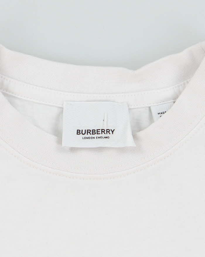 Vintage 2000's Burberry Spell Out Graphic T-Shirt - S
