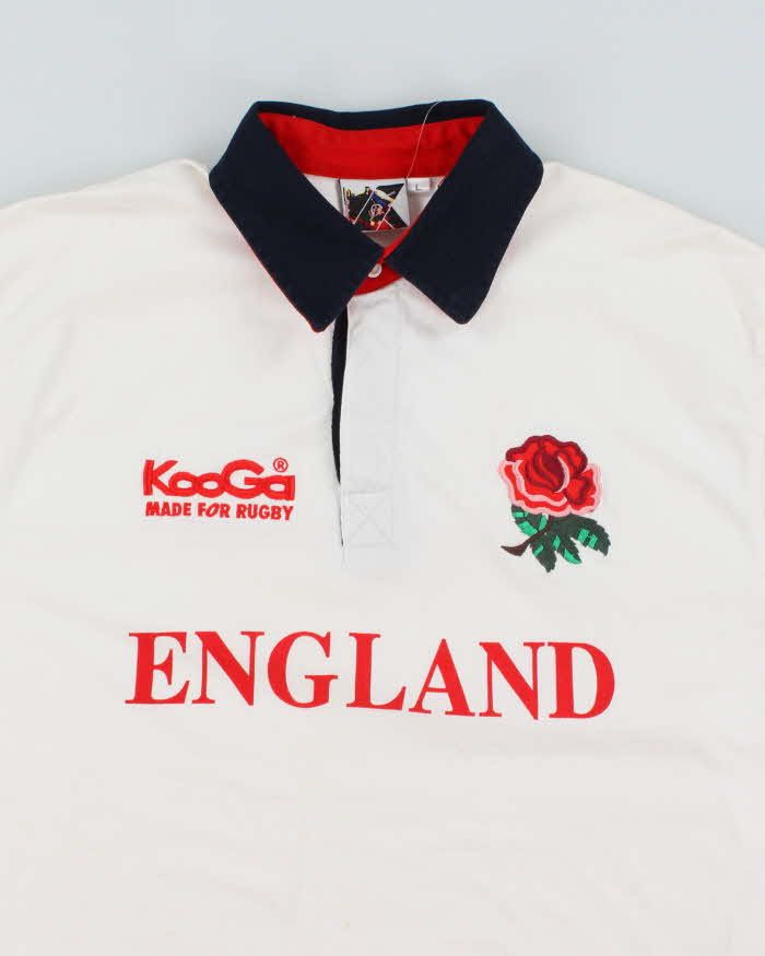 Vintage 2000's Kooga England Rugby Polo Shirt - L