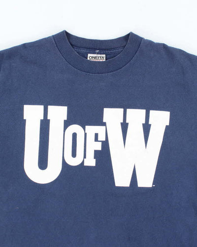 Vintage 90s U Of W Single Stitch T-shirt - L