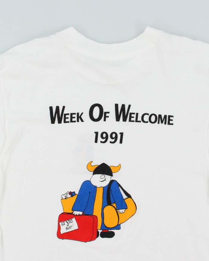 Vintage 90s University Of Victoria Single Stitch T-shirt - M
