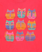 Vintage 90s Cat Single Stitch T-shirt - M