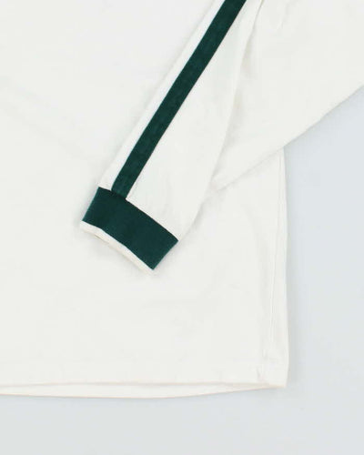 Vintage Nike Embroidered Logo Moc-Neck Long-sleeve T-Shirt - M