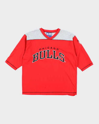 Vintage 90's Starter Chicago Bulls NBA 1/2 Sleeve T-Shirt - L