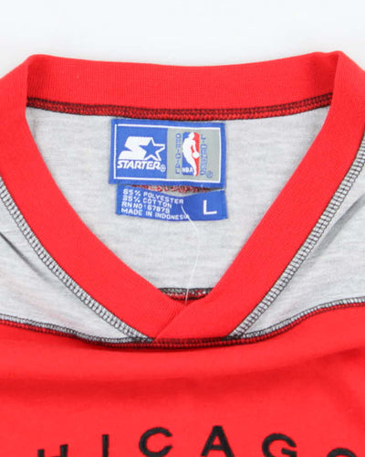 Vintage 90's Starter Chicago Bulls NBA 1/2 Sleeve T-Shirt - L