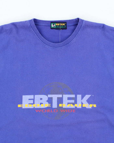 Vintage 90's Eddie Bauer Centre Logo Long-sleeve - XL