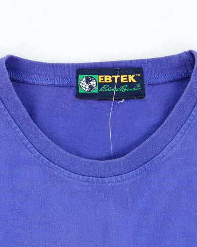 Vintage 90's Eddie Bauer Centre Logo Long-sleeve - XL