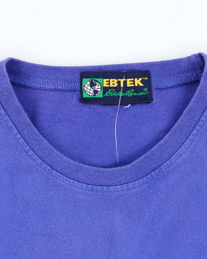 Vintage 90's Eddie Bauer Centre Logo Long-sleeve - XL