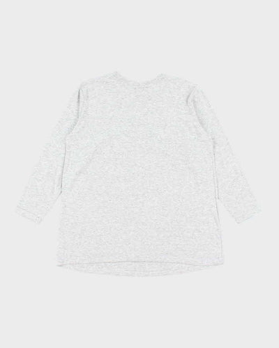 Vintage 90's Disney Big Mickey Heart Graphic Long-sleeve T-Shirt - M