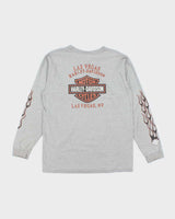 Vintage 2000's Harley Davidson Flame Logo Pocket Long-sleeve T-Shirt - L