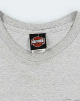 Vintage 2000's Harley Davidson Flame Logo Pocket Long-sleeve T-Shirt - L