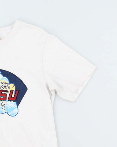 Vintage 2000's Evisu Embroidered Logo T-Shirt - L