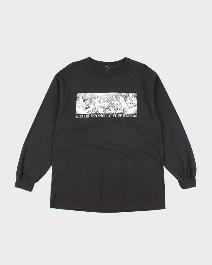 Vintage Gothic Graphic Long-sleeve T-Shirt - L