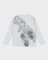 Vintage Y2K Biker Drawing Gothic Graphic Long-sleeve T-Shirt - M