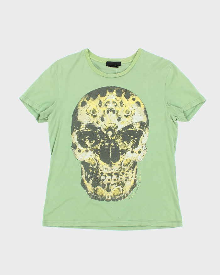 Vintage 2000's Alexander McQueen Skull Graphic T-Shirt - L