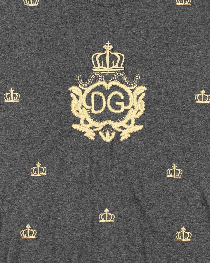 Vintage Y2K Dolce &amp; Gabbana Embroidered T-Shirt - M
