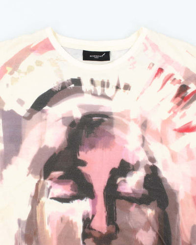 Vintage Givenchy Painted Face Graphic T-Shirt - L