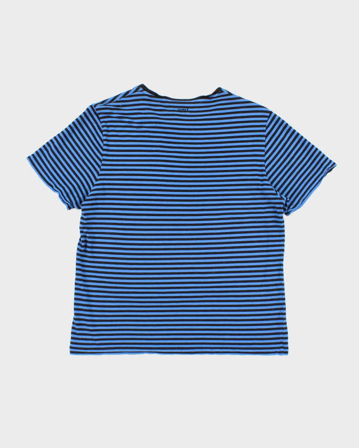 Vintage 2000's AMI Striped Lightweight T-Shirt - M