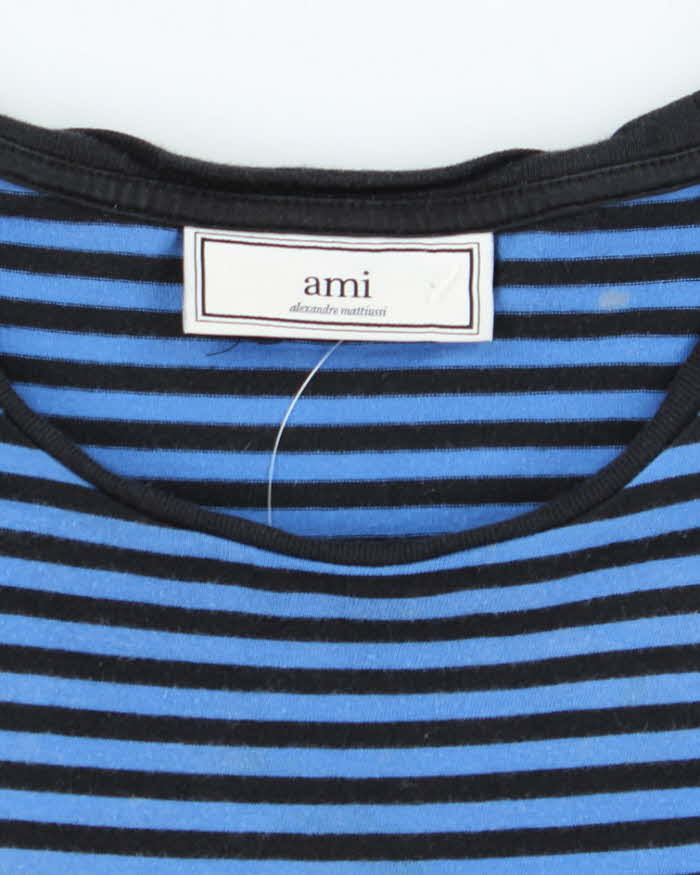 Vintage 2000's AMI Striped Lightweight T-Shirt - M
